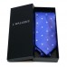 Kék nyakkendő - fehér csillagos