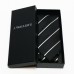Fekete nyakkendő - fehér csíkos
