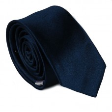 Egyszínű keskeny nyakkendő - tengerészkék