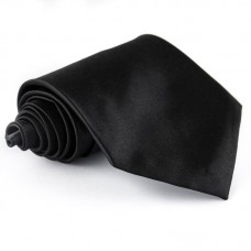 Fekete egyszínű nyakkendő