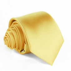 Modern szabású egyszínű nyakkendő - arany