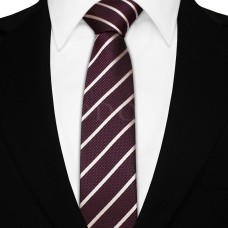 Keskeny nyakkendő - lila/ezüst