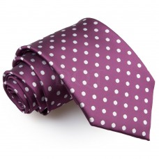 Pöttyös nyakkendő - lila
