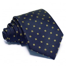Tengerészkék nyakkendő - arany mintás