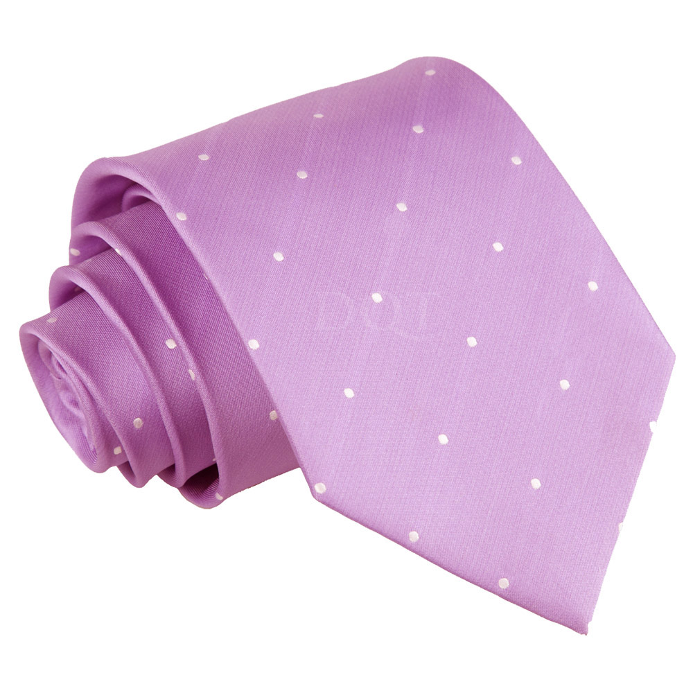 Aprópöttyös nyakkendő - lila