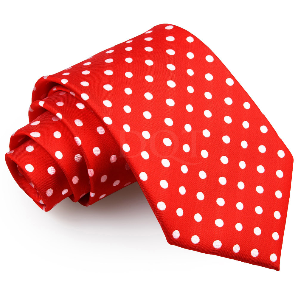 Pöttyös nyakkendő - piros