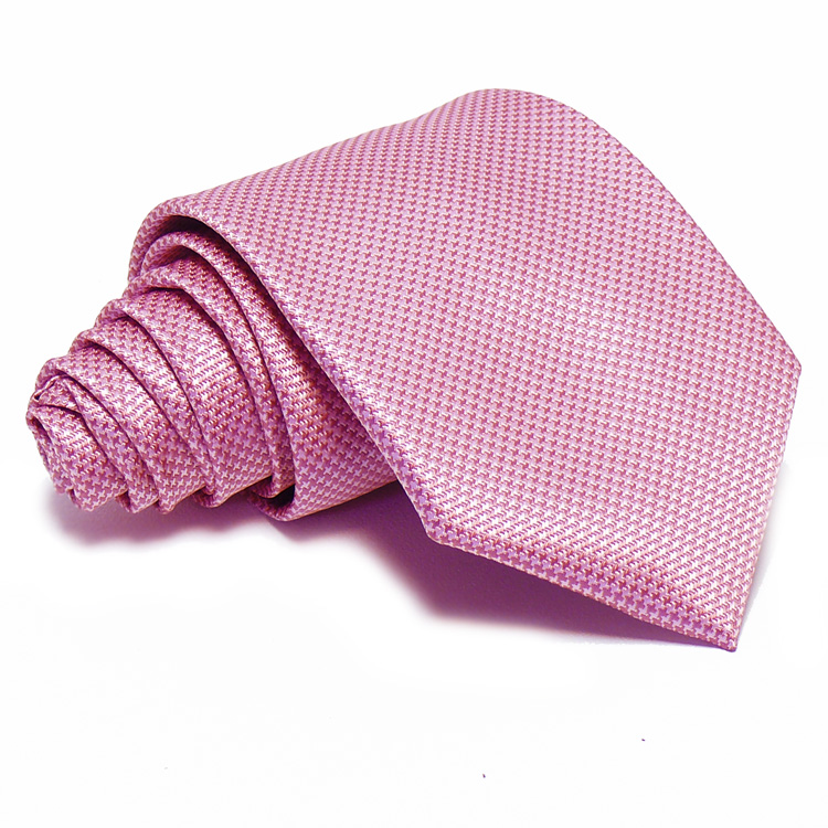 Rózsaszín nyakkendő - anyagában mintás