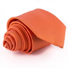 Narancssárga, anyagában mintás nyakkendő