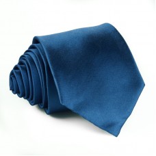 Modern szabású egyszínű nyakkendő - királykék