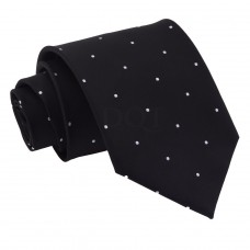 Aprópöttyös nyakkendő - fekete