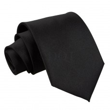 Egyszínű nyakkendő - fekete