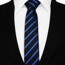 Keskeny nyakkendő - sötétkék/kék